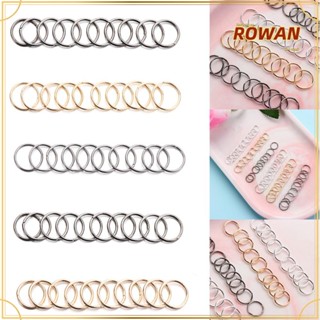 Rowans 60 ชิ้น / เซต แหวนจมูก สีดํา / ทอง / เงิน ผู้หญิง ผู้ชาย วงกลม ห้อย เจาะ ต่างหู โลหะผสม ห่วงกลม ต่างหูสตั๊ด