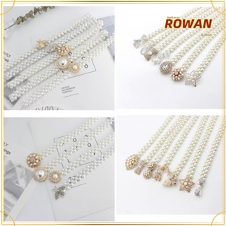 Rowans สร้อยคอแฟชั่น ประดับไข่มุก พลอยเทียม ของขวัญ สําหรับเจ้าสาว