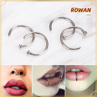 Rowans แหวนสเตนเลส เจาะริมฝีปากปลอม 5 ชิ้น