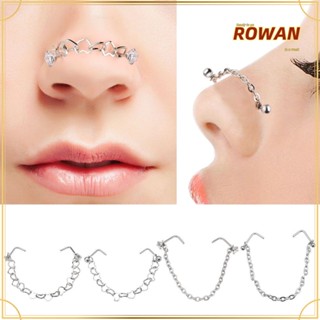 Rowans จิวจมูก แบบคลิปหนีบ ไม่ต้องเจาะ เครื่องประดับร่างกาย