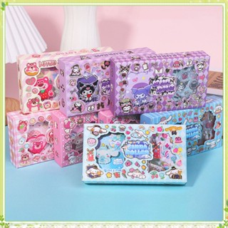 สติกเกอร์เทปกาว ลายการ์ตูนอนิเมะ Sanrio My Melody Kuromi Cinnamoroll Diy สําหรับตกแต่งสมุด ของขวัญ