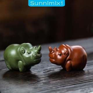 [Sunnimix1] รูปปั้นแรด งานฝีมือ สําหรับตกแต่งห้องนอน ห้องนั่งเล่น และตู้