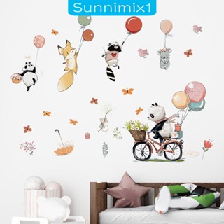 [Sunnimix1] สติกเกอร์ติดผนัง ลายการ์ตูนสัตว์บิน ขนาด 90X30 ซม. สําหรับตกแต่งบ้าน ห้องนอน 2 ชิ้น