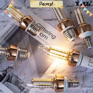 Pdony หลอดไฟ Led E14 E27 110-220V ประหยัดพลังงาน E14 สีขาว แบบเปลี่ยน