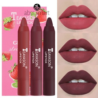 3 ชิ้นลิปสติก Matte Velvet Air ลิปสติกปากกา 12 สี Teayason Matte Velvet ลิปสติกปากกา Delicate Smooth กันน้ำ Non-stick Cup Lip Tint Long Lasting Nude TECH3