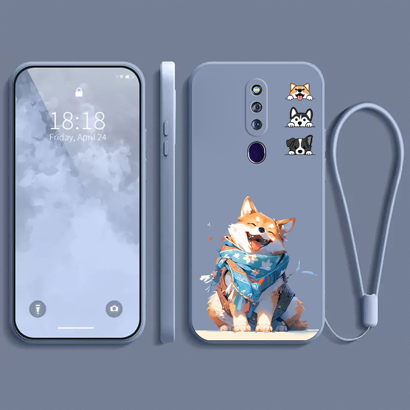 เคส OPPO F11 PRO แฟชั่น เคส สุนัขน่ารัก น่ารัก Chaigou กันกระแทก ป้องกันกล้อง เคสโทรศัพท์แบบนิ่ม