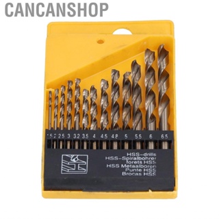 Cancanshop Drilling Bit Set 1.5mm‑6.5mm Heat Resistant  135° Split Point Twist Bits with Storage Box for General Construction