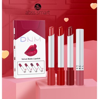 Dnm 1 ชุดสีติดทนนานลิปสติก Liptint Make Up Set กันน้ำกำมะหยี่ลิปสติก Mini Matte Long Lasting Creme Lip แต่งหน้า TECH3