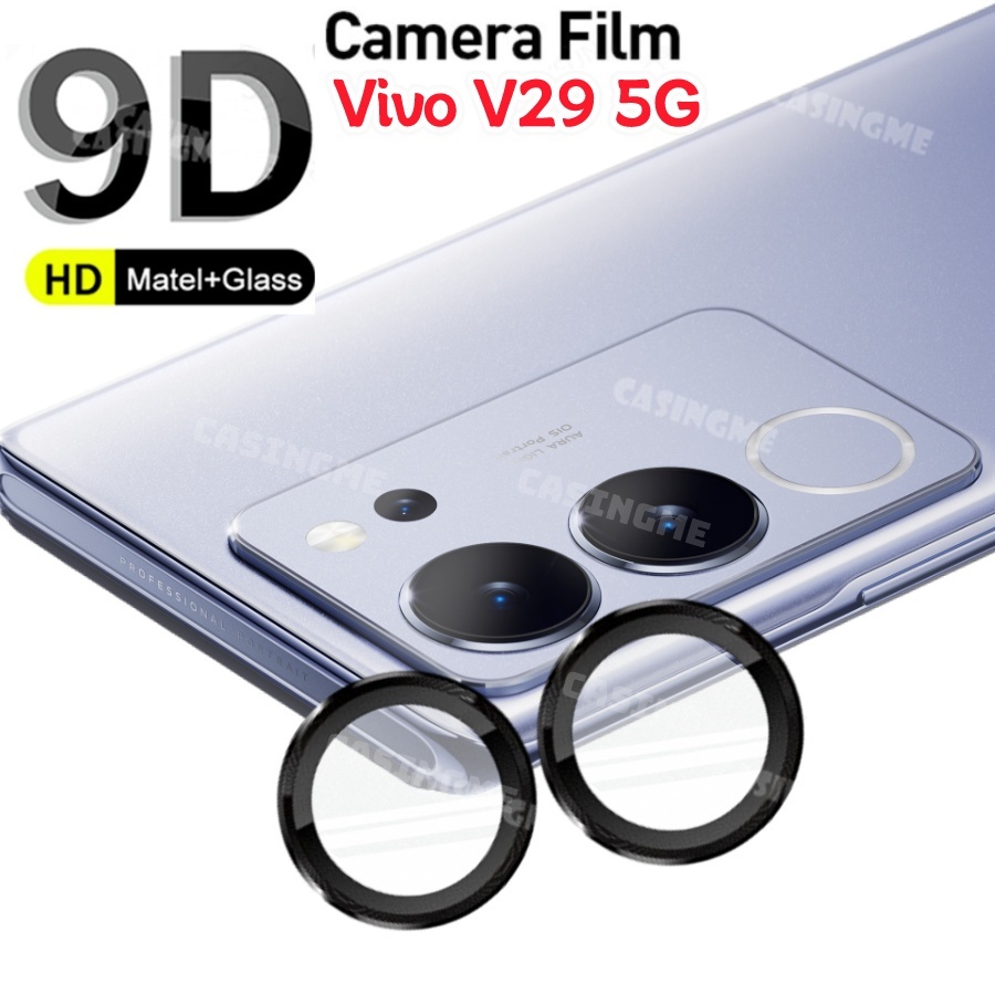 เคสกระจกนิรภัย ป้องกันเลนส์กล้อง พร้อมแหวนโลหะ สําหรับ Vivo V29 5G 2023 V29 V 29 V29 V29Pro 29V Pro 