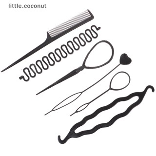 [little.coconut] อุปกรณ์จัดแต่งทรงผม เกลียวดัดผม แบบเกลียว สําหรับเด็ก 6 ชิ้น ต่อชุด