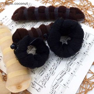 [little.coconut] อุปกรณ์ทําโดนัทฟองน้ํา สําหรับจัดแต่งทรงผม