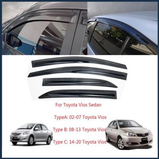 [BIN] ที่บังแดด กันฝน สําหรับ Toyota Vios Sedan 4 ชิ้น