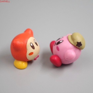 Darnell ตุ๊กตาฟิกเกอร์ PVC รูปการ์ตูนอนิเมะ Kirby สีชมพู สําหรับตกแต่ง