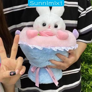 [Sunnimix1] ช่อดอกไม้ประดิษฐ์ รูปกระต่ายน่ารัก ผ้ากํามะหยี่ขนนิ่ม สําหรับตกแต่งรถยนต์ ปาร์ตี้วันเกิด ครบรอบ