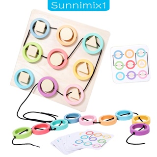 [Sunnimix1] ของเล่นบอร์ดไม้ ฝึกประสาทสัมผัส สําหรับเด็กอายุ 3 ปีขึ้นไป