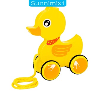 [Sunnimix1] ของเล่นล้อไม้ รูปสัตว์ เสริมการเรียนรู้เด็ก