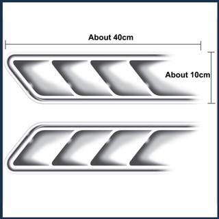 [BIN] สติกเกอร์ ลายช่องแอร์จําลอง 3D สําหรับติดตกแต่งรถยนต์ 1 ชุด