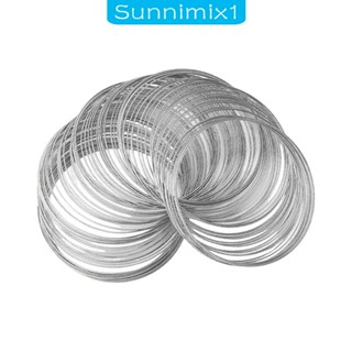 [Sunnimix1] ลวดโลหะ 100 ห่วง สําหรับทําเครื่องประดับ สร้อยคอ กําไลข้อมือ DIY