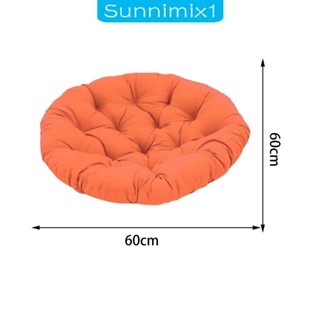 [Sunnimix1] เปลเก้าอี้แฮนด์เมด ทรงกลม พร้อมเบาะรองนั่ง ขนาด 60 ซม. X 60 ซม. สําหรับแขวนในร่ม หรือกลางแจ้ง