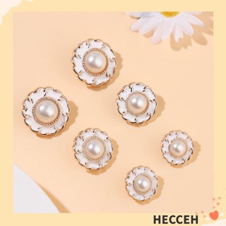 Hecceh กระดุมไข่มุก คุณภาพสูง เครื่องประดับ สําหรับตกแต่งเสื้อผ้า DIY 10 ชิ้น