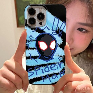 เคสป้องกันโทรศัพท์มือถือ ลายกราฟฟิตี้สไปเดอร์แมน สําหรับ iPhone 14 12promax 11 XS13 7p