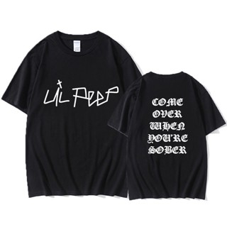 เสื้อยืด ผ้าฝ้าย พิมพ์ลาย Lil Peep Come Over If Youre Sober Tour Concert Vtg Reprint แฟชั่นฤดูร้อน สไตล์สตรีท สําหรับผู้ชาย