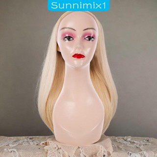 [Sunnimix1] หุ่นหัวล้าน 19 นิ้ว สําหรับทําเครื่องประดับ สร้อยคอ หมวก