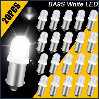 [BIN] แผงไฟอ่านหนังสือ Led Ba9s ทรงกลม สําหรับติดแดชบอร์ดภายในรถยนต์ 20 ชิ้น