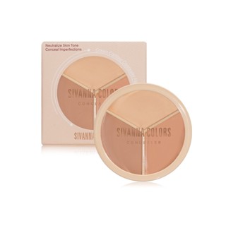 ♦️ของแท้·ส่งด่วน·ถูก♦️Sivanna Cream Contour Concealer Palette #HF616 : ซิวานน่า ครีม คอนทัวร์ คอนซีลเลอร์ x 1 dayse