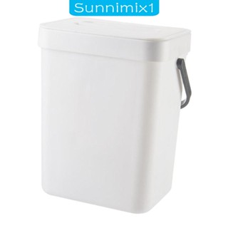 [Sunnimix1] ถังขยะ แบบแขวนผนัง พร้อมฝาปิด และที่จับ สําหรับซักรีด สํานักงาน ห้องครัว ห้องซักรีด