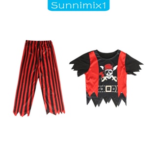 [Sunnimix1] เครื่องแต่งกายโจรสลัด คอสเพลย์ การแสดงบนเวที ปาร์ตี้ โจรสลัด สําหรับเด็ก