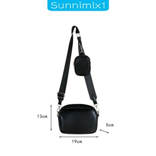 [Sunnimix1] กระเป๋าสะพายไหล่ กระเป๋าถือ หนัง PU ขนาดมินิ สามารถปรับได้ เหมาะกับการพกพาเดินทาง เล่นกีฬา ทํางาน สําหรับผู้ชาย และผู้หญิง