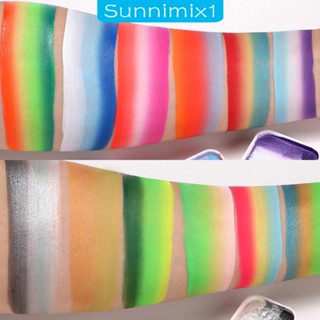 [Sunnimix1] ชุดระบายสีร่างกาย 12 สี ล้างออกง่าย ล้างออกง่าย สําหรับเด็ก ผู้ใหญ่