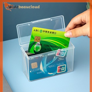 Widebeaucloud กล่องเก็บของ แบบใส วางซ้อนกันได้ สําหรับเครื่องประดับ เครื่องสําอาง ลิป เคส