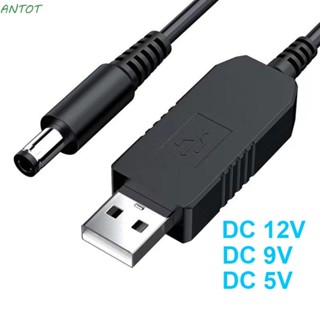 Antot สายเคเบิล USB สําหรับเราเตอร์ WiFi โมเด็มพัดลม ลําโพง WiFi เป็นพาวเวอร์แบงค์ DC 5V เป็น 12V 9V 3 ชิ้น