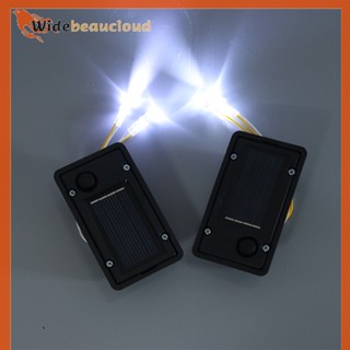 Widebeaucloud กล่องโคมไฟ Led พลังงานแสงอาทิตย์ ติดตั้งง่าย อุปกรณ์เสริม สําหรับบ้าน กลางแจ้ง 2 ชิ้น