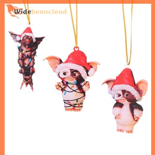 Widebeaucloud Gremlins Gizmo In Santa หมวกแขวน เครื่องประดับเทศกาล น่ารัก ลูกสุนัข อะคริลิค เครื่องประดับ ของขวัญคริสต์มาส อุปกรณ์งานเลี้ยง เทศกาลที่ดี