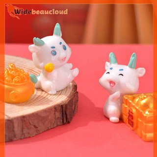 Widebeaucloud 1 ชิ้น การ์ตูนน่ารัก มังกร ไมโครภูมิทัศน์ เรซิน มังกร ไมโคร เพลา กระถาง เครื่องมือวัฒนธรรม ตกแต่งสวน เพชรประดับ ขนาดเล็ก ดี