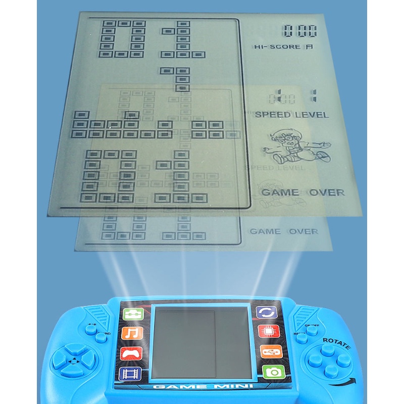 เกมคอนโซลของเล่น Tetris 3.5 นิ้วหน้าจอขนาดใหญ่ เกมกดคลาสสิก เกมพกพามือถือ Tetris Classic Game Machine - รูปที่ 5