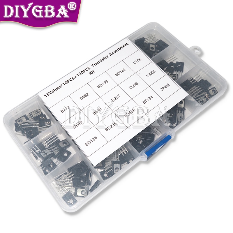 ชุดทรานซิสเตอร์ TO-126 B772 D882 BD139 BD140 C106 D669 B649 D237 D238 13003 BD136 BD235 BD438 BT134 