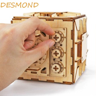 Desmond ชุดโมเดลล็อกเกอร์ไม้ 3D DIY ของเล่นสําหรับเด็ก