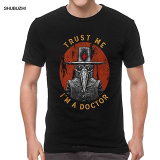 เสื้อยืดแขนสั้น ผ้าฝ้าย พิมพ์ลาย Humor Trust Me Im A Doctor สไตล์ฮาราจูกุ สําหรับผู้ชาย