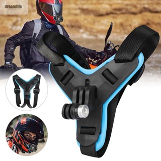 【DREAMLIFE】Mount Strap 100*100*90mm Accessory Camera Chin Helmet Holder Motorcycle