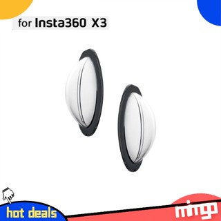 Mimgo ฝาครอบเลนส์ฮู้ดพาโนรามา แบบเหนียว อุปกรณ์เสริม สําหรับ Insta 360 X3