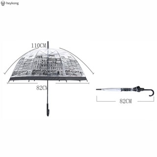ร่มกันฝน แบบใส ด้ามจับยาว เหมาะกับใส่กลางแจ้ง สําหรับผู้หญิง