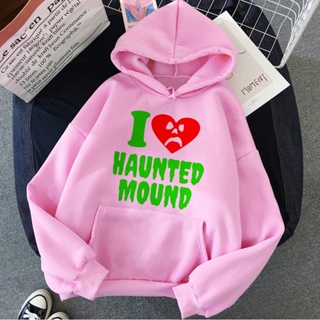 Sematary i Love Haunted Mound เสื้อกันหนาว มีฮู้ด ผู้หญิง อะนิเมะ สุนทรีย์ ญี่ปุ่น เสื้อกันหนาวผู้หญิง สไตล์เกาหลี