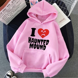 Sematary i Love Haunted Mound เสื้อกันหนาวมีฮู้ด สไตล์ญี่ปุ่น สําหรับผู้หญิง y2k 90s