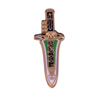 Green Ranger Dragon Flute Dagger เข็มกลัดป้าย Power Rangers TV Series อุปกรณ์เสริม