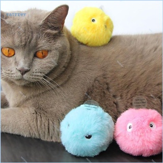 Va Plush Cat Balls Toy with Simulate Animal Sound Interactive Balls Toy for Funny Pet Cat Playing Training Game Supplies