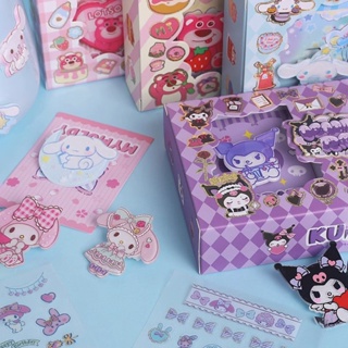 SANRIO สติกเกอร์ใส ลาย Kuromi Cinnamoroll Diy สําหรับตกแต่ง